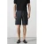 Mango Man slim fit chino short met linnen – marine