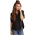 Bella Dahl Dames-shirt met split aan de achterkant, relaxte pasvorm en 3/4-mouwen (Vintage Zwart)