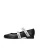 nae Vegan Shoes Ballerina met riempjes ‘Aure’  zwart / wit