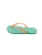 Brasileras Teenslipper ‘Neon W’  aqua / oranje
