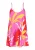 MYMO Zomerjurk  donkergeel / pink / rood / wit