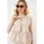 Gestreepte Textuur Blouse met Strik