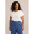WE Fashion Curve T-shirt wit