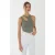 Asymmetrische Kraag Crop Top