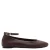 Mango leren ballerina’s – donkerbruin