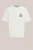 WE Fashion – Heren heavyweight loose fit T-shirt met print – Loose fit – Gebroken wit – Katoen –