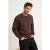 TRENDYOL MAN Heren Bruin Effen Lang Regular fit Sweatshirts