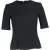 Boss by Hugo Boss top met korte mouwen en peplum in zwarte wol