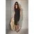 TRENDYOLMİLLA Dames Zwart Effen Midi Mouwloos Avond / Dagelijks Bodycon Jurken