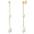 Valero Pearls Oorbellen  goud / wit