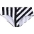 French Connection Block Stripe High Rise Briefs Black