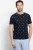 OLYMP Casual T-Shirt marine, Bedrukt