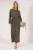 Trendyol Modest Dames Kaki Effen Maxi Lang Casual Double-breasted Modest Jurken