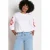 LOLALIZA gebloemde sweater wit