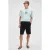 Rechte sweatshort met middelhoge taille