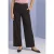 Broek met Wide Leg pijpen en knoopdetails