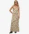 Maxi-slipdress met Schuine Snede Red