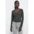 MANGO TEEN aansluitende cropped top – antraciet