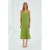 V-hals Split Midi-jurk