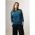 Cecil Dames Shirt met knoop in de zoom in Blauw