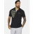 Jan Vanderstorm oversized polo Plus Size JANO zwart