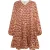 IZIA Jurk Dames Camel Veelkleurig