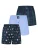 Happy Shorts Boxershorts ‘Christmas’  lichtblauw / donkerblauw / donkergroen / rood