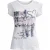 Grafisch T-shirt met korte mouwen en artistieke print in klassiek wit.