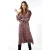 EsQualo Dress Long Sateen Rewilding Print