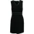 Zwarte Jurk met V-hals Detail