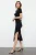 TRENDYOLMİLLA Dames Zwart Effen Maxi Kort Casual Recht Jurken
