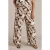 Yest Curve regular high waist gebloemde broek ecru