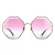 Chloe Round Dames Goudblauw roze gradiënt Ch0045s