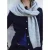 Mango gebreid vest met wol – marineblauw