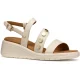 Geox D MELICONIA Synthetisch Polyurethaan Dames Papyrus Wedge schoenen