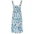 ONLY maxi zomerjurk met smockwerk en print – ecru