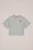 WE Fashion – Meisjes oversized T-shirt met print – Oversized – Lichtgrijs gemeleerd – Katoen –