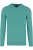 Marvelis Casual Trui V-hals turquoise, Effen