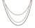 Orphelia Dames 925 Sterling Zilveren Halsketting – Goud/Zilver/Roze ZK-7203
