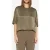 10DAYS Satin Tee Dark Moss