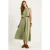 Textuur Blouse & Rok Muslin Stof Twee-Delige Set