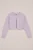 WE Fashion – Meisjes vest met opengewerkt dessin – Regular fit – Lichtpaars – Katoen –