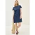 Cecil Dames Gestructureerde jurk met patroon in Blauw