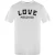 Love Moschino Heren Vet Logo T-Shirt (Wit)
