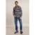 River Woods Slim Fit Checked Flannel Shirt Blue/brown