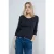 Cecil Dames Basic shirt met ronde hals in Blauw
