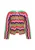 IZIA Gebreid vest  blauw / groen / pink / rood