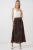 Hoge Taille Paisley Midi A-Lijn Rok