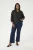 Blouse met lange mouwen Regular fit Black