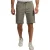 Donkergroen korte cargo broek New Zealand elastische band